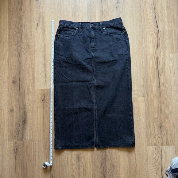 Madewell Black Denim Maxi Skirt - Picture 2 of 5
